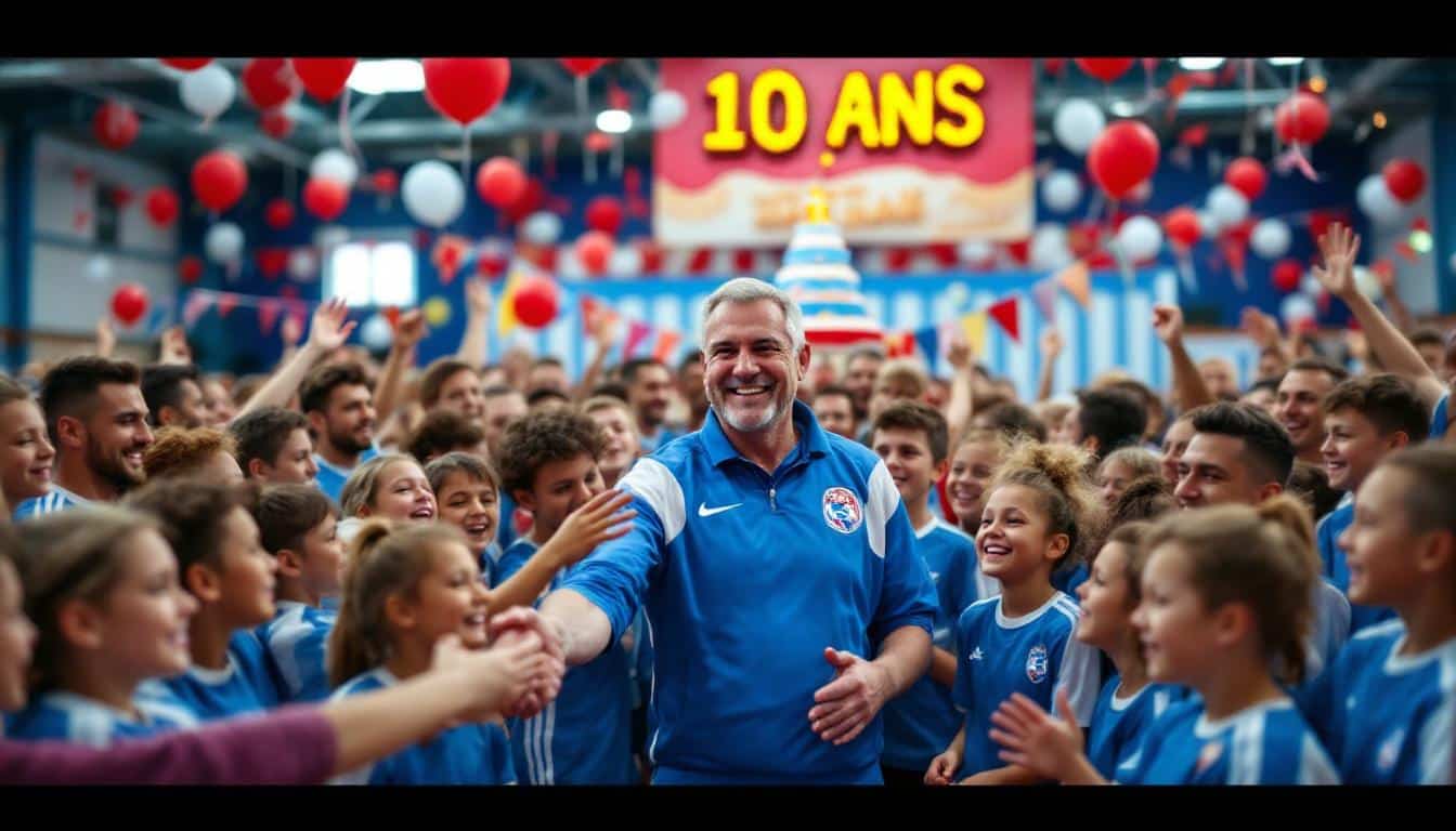 découvrez la célébration des 10 ans du club de handball de saint-sever, un événement marquant en présence de l'emblématique olivier krumbholz. joignez-vous à nous pour une journée festive remplie d'émotions, de performances sportives et de rencontres chaleureuses.