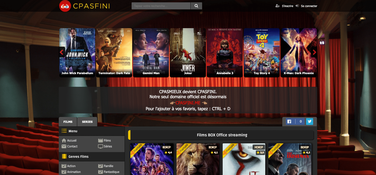 découvrez le streaming gratuit sur cpasmal.fr : films, séries et animes en haute qualité, sans inscription et avec un vaste catalogue régulièrement mis à jour.